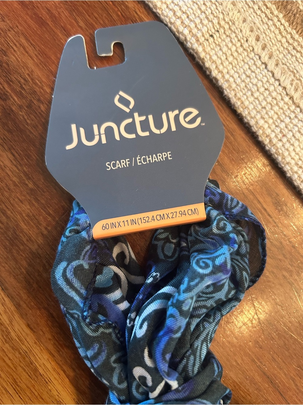 Juncture Blue Swirl Scarf - Women's Accessory